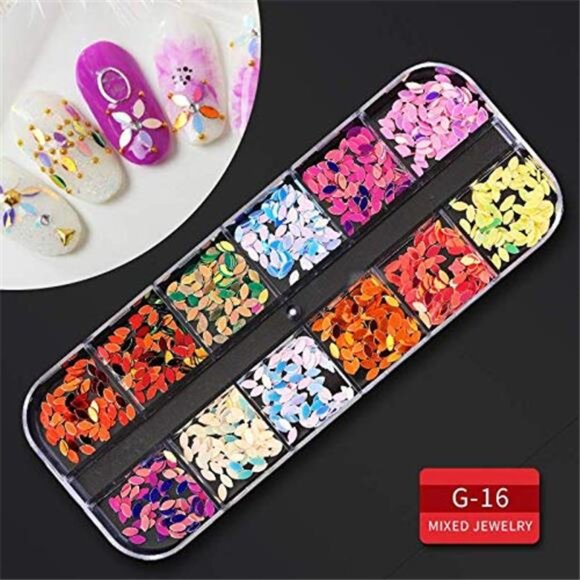 9 boxes Nail Rhinestones,Nail Gems Nail Diamonds,Nail Art Studs Nail Crystals - Picture 7 of 8